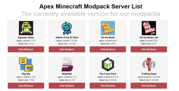 apex minecraft server