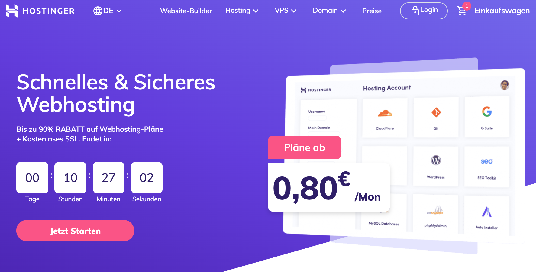 Hostinger im Test & Erfahrungen 2020 CSS Karma