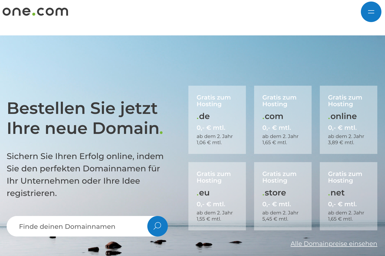 Domain zb. .de kaufen bei günstigen Anbietern & registrieren - so geht ...
